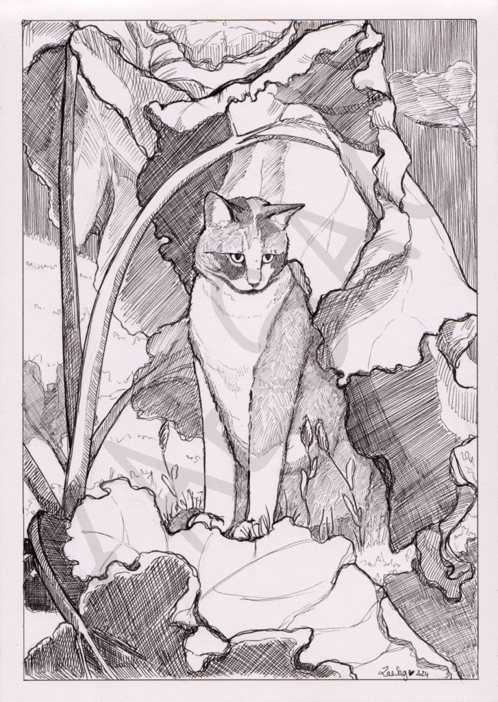 Chat et Rhubarbe